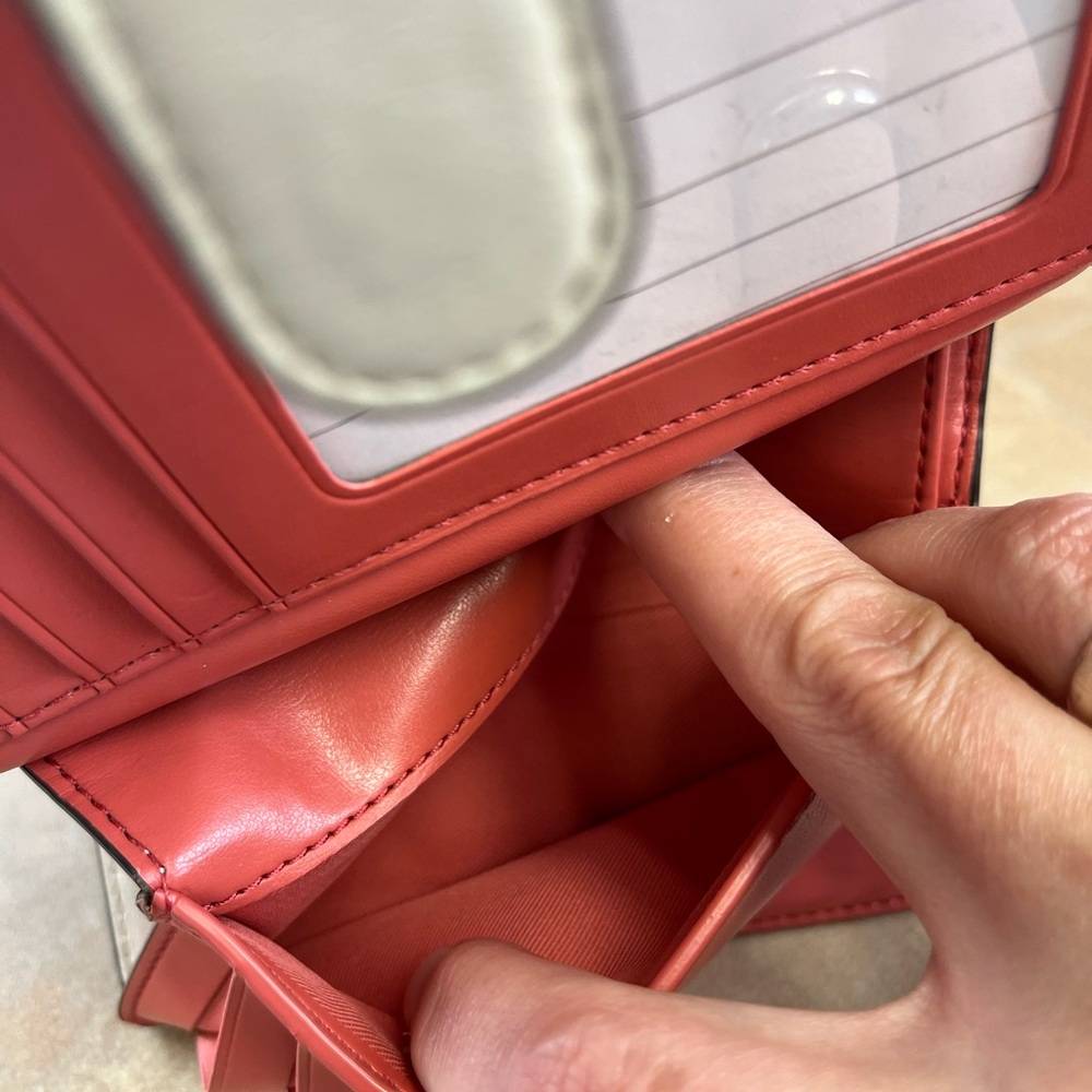 Coach Bifold Floral Print Wallet - Cream and Pink WUC - Picture 6 of 9